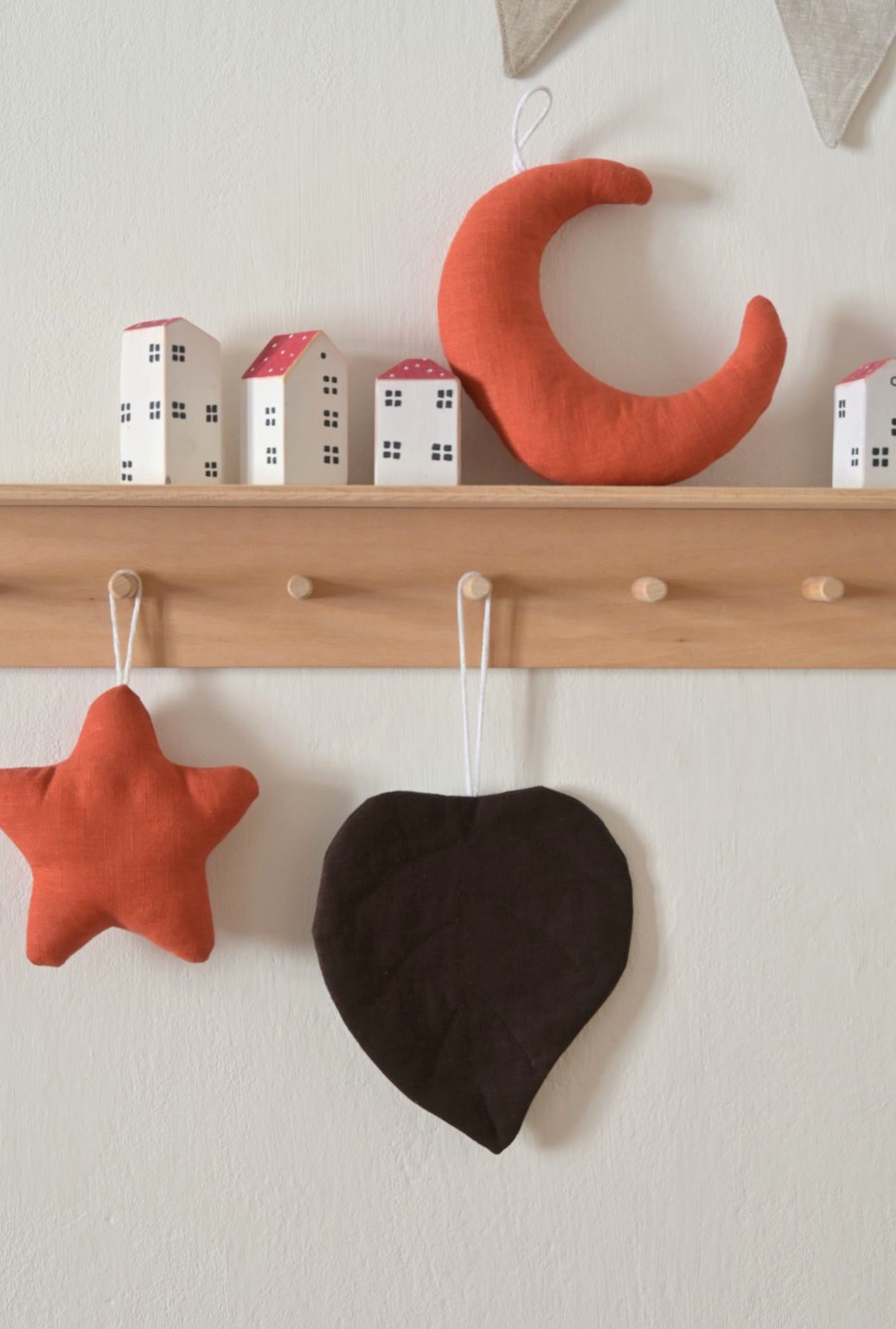 lněná dekorace lípový list