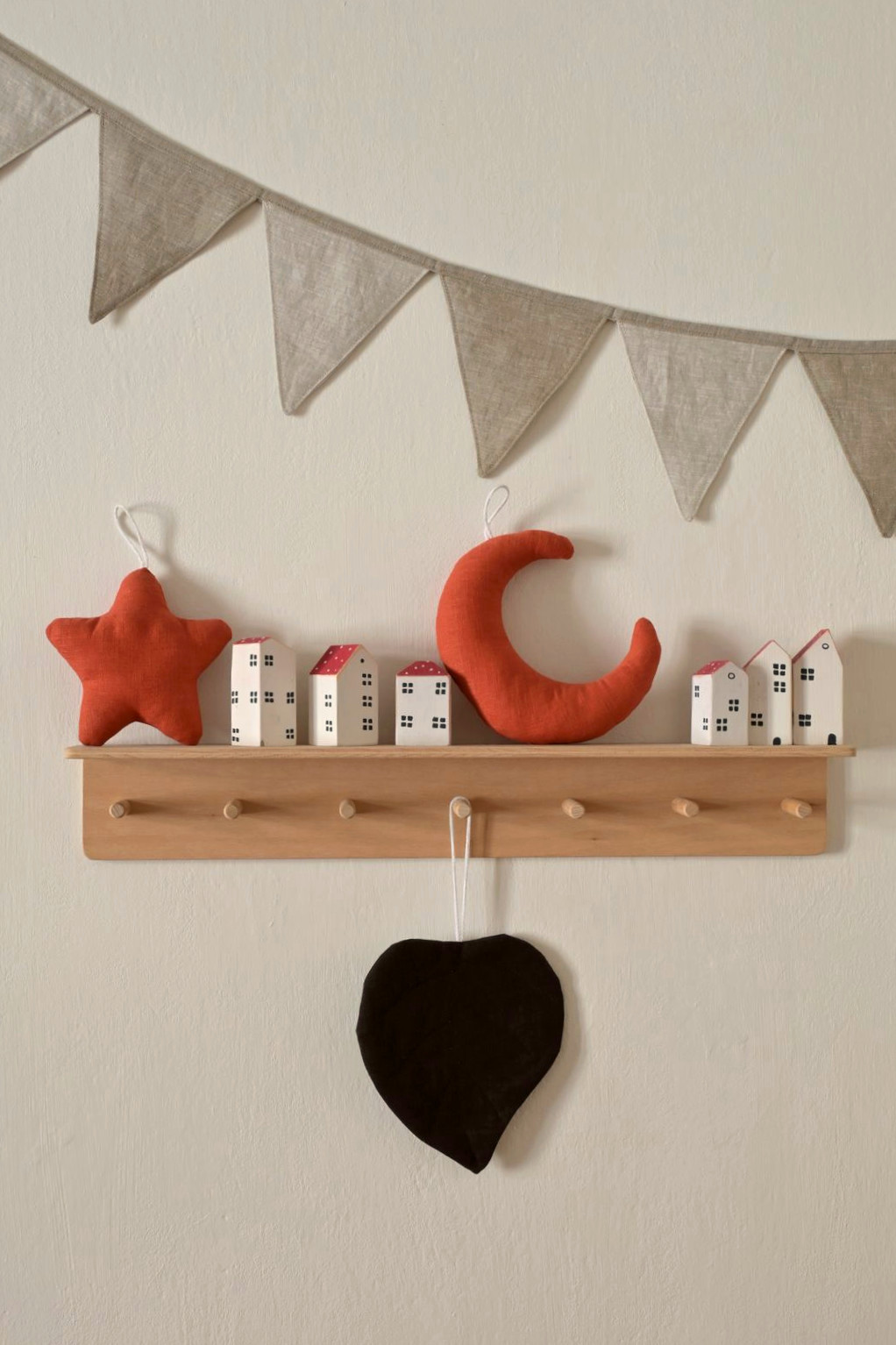 lněná dekorace lípový list