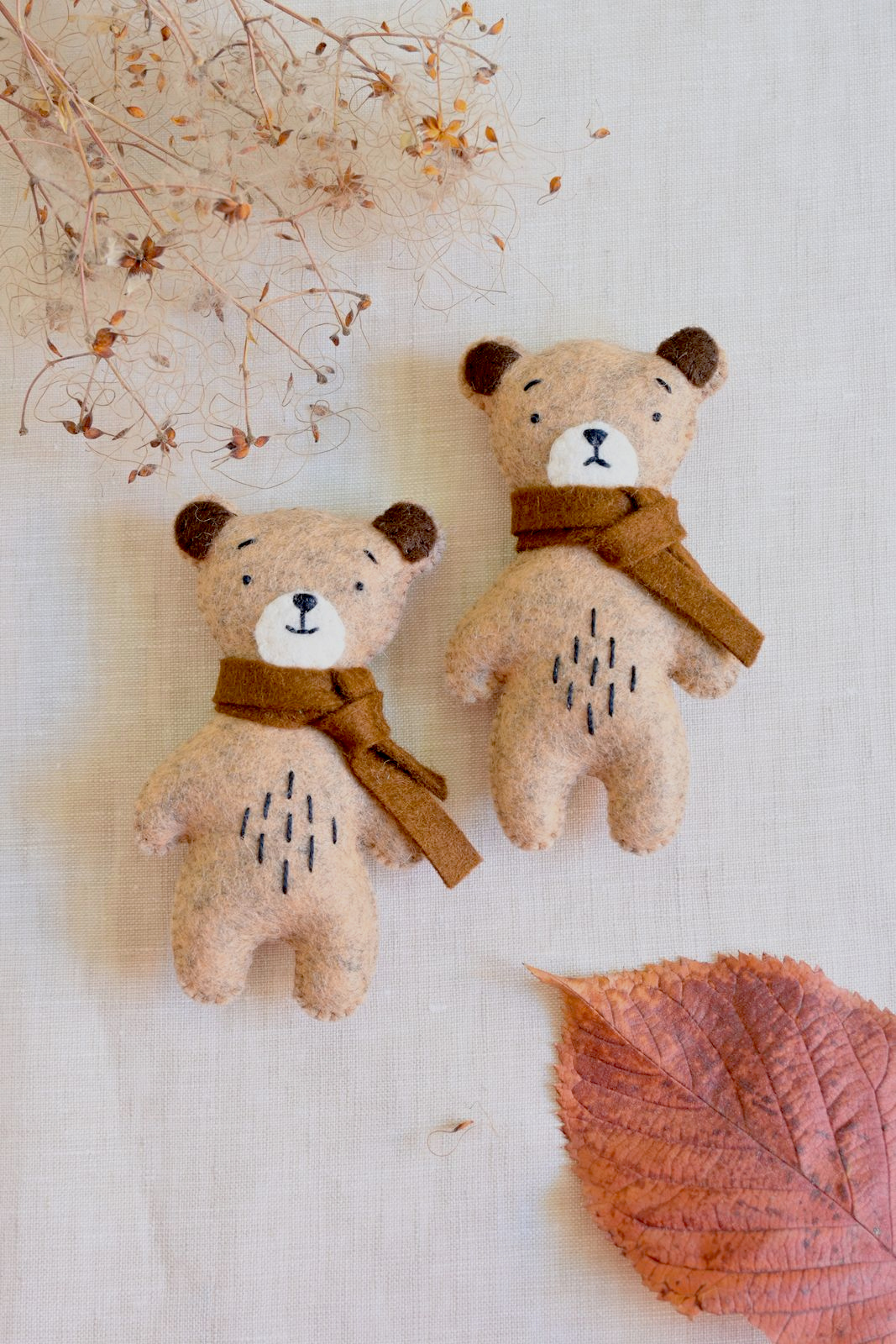 medvídek do pelíšku béžový melír