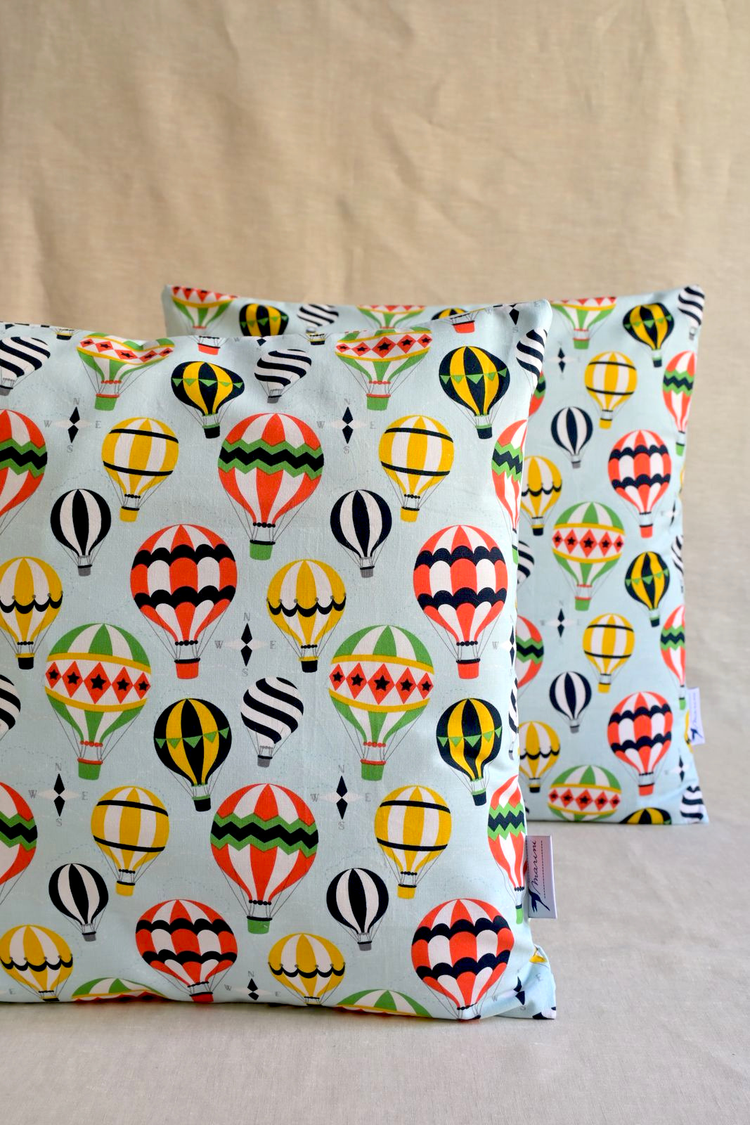 povlak na polštář letící balóny